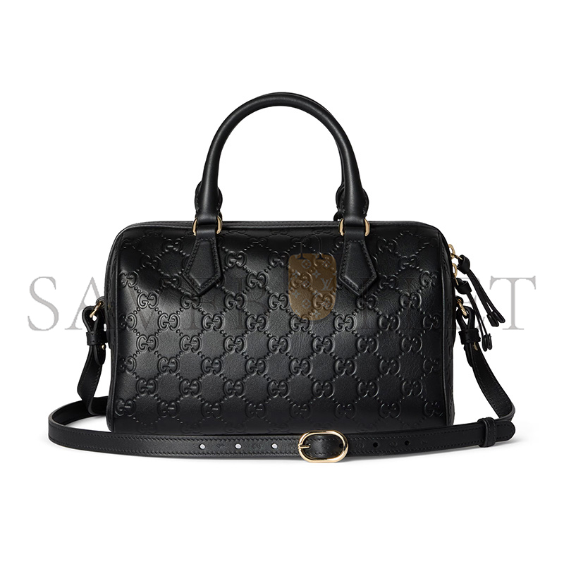 GUCCI GG EMBLEM MEDIUM BOSTON BAG 848886 (25*16*14cm)